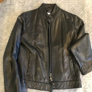 Women’s soft Calvin Klein leather jacket